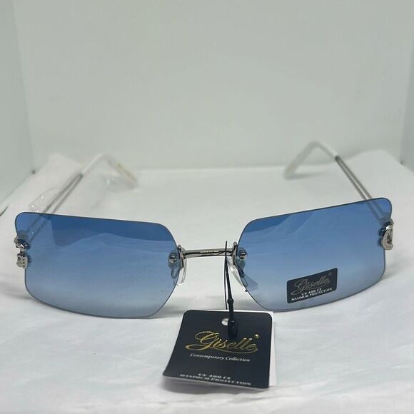 Giselle Rimless Sunglasses – Elegant Contemporary Collection UV400 Protection - Picture 3 of 3